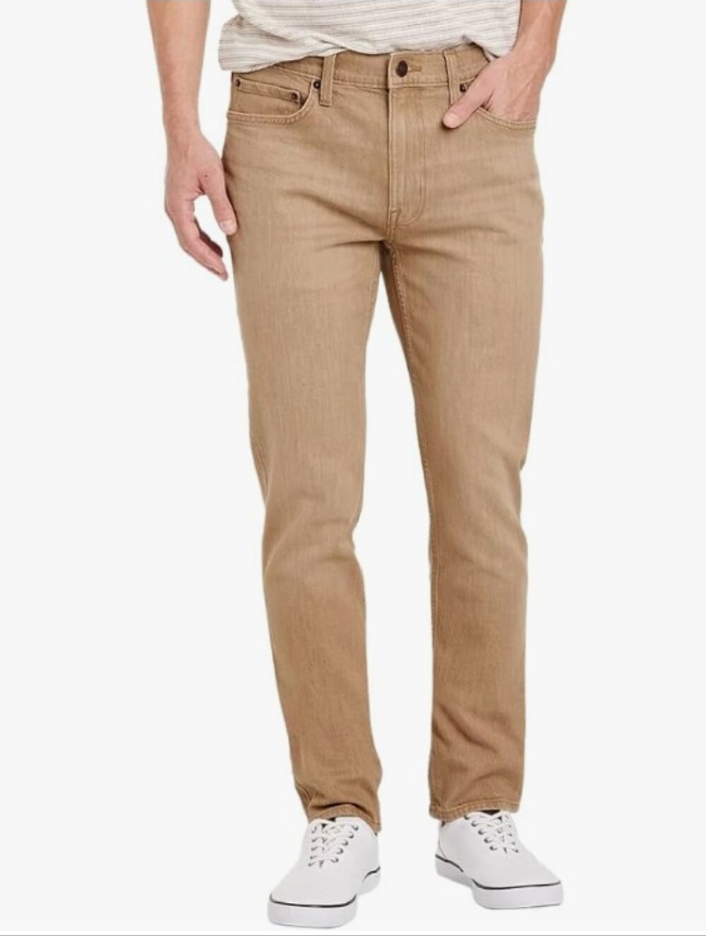 Goodfellow Total Flex Slim Comfort Men's 32 X 34 Tan Khaki NEW WITH TAGS